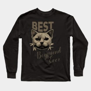 Best boyfriend ever, cat lover Long Sleeve T-Shirt